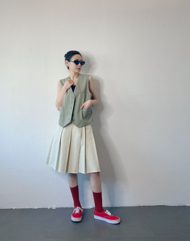 Beige Causal Waistcoat #250231